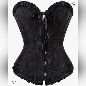 NWT EVAbaby Women Sexy Floral Boned Corset Overbust Body Shaper Bustier